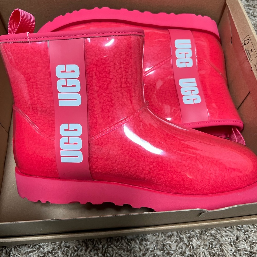 Ugg clear mini rain and snow boot